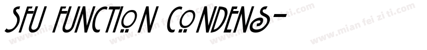 SFU Function Condens字体转换